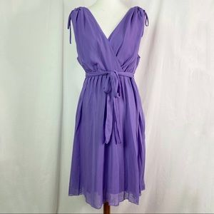 Lane Bryant Lilac Purple Wrap Front Sleeveless Dress 22